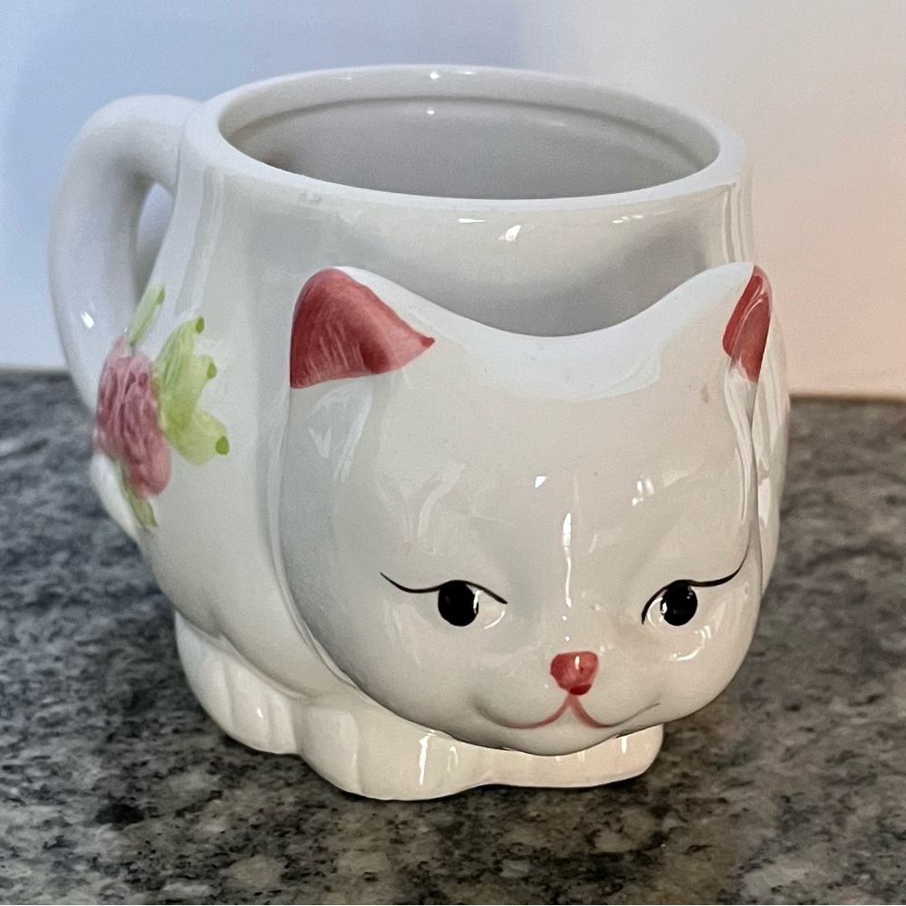 VINTAGE BOHO CHIC CAT TEA CUP 💓 🐾